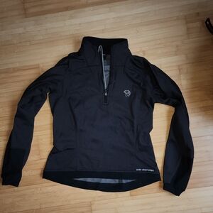 MOUNTAIN HARDWARE  Gore Windstopper Black Half-Zip Size S